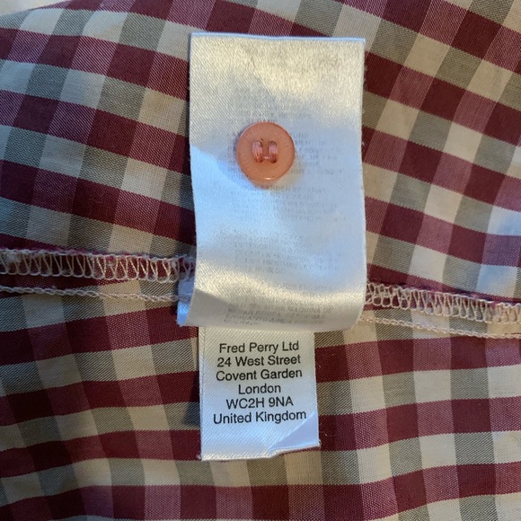 Fred Perry casual cap sleeve shirt - Picture 3 of 6